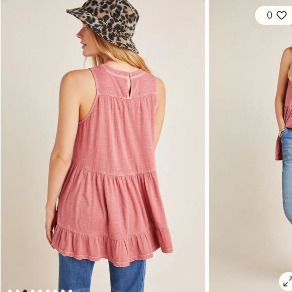 Anthropologie Tiered Babydoll tunic - Picture 2 of 11